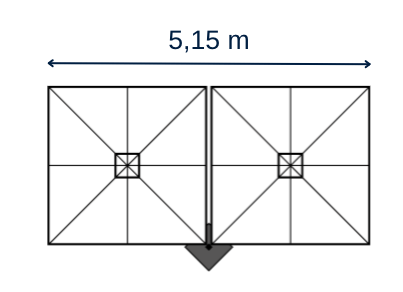 Parasol Prostor P6 - Duo