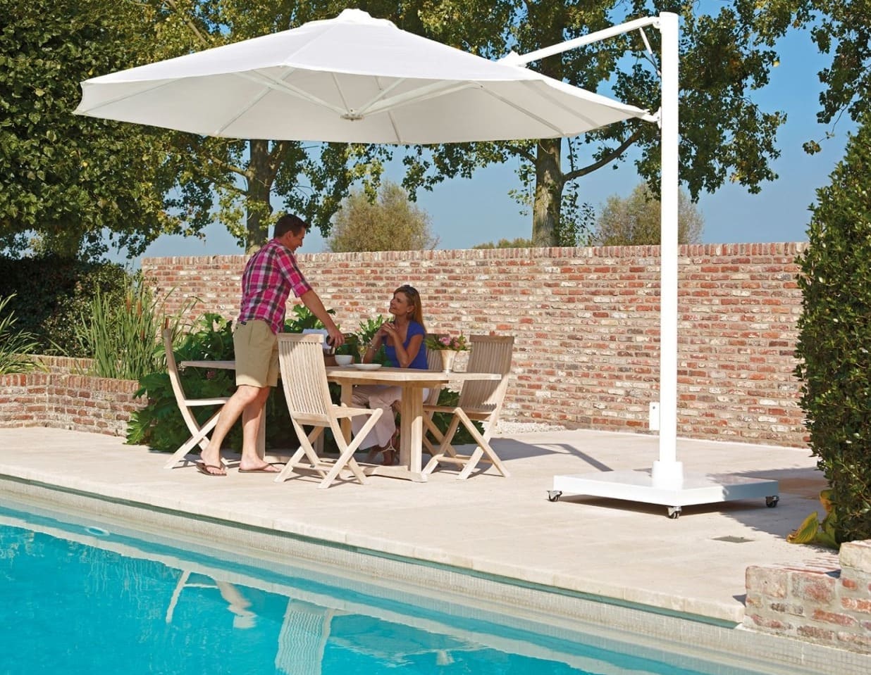 Parasol Excentré P7 Carré 2.5x2.5m