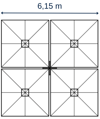 Parasol Prostor P6 - Quatro