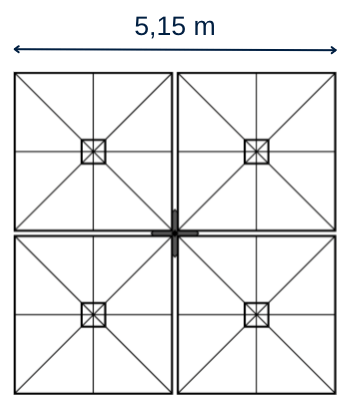 Parasol Prostor P6 - Quatro