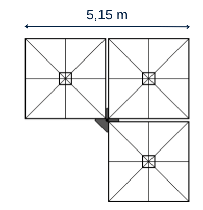 Parasol Prostor P6 - Trio